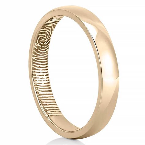 The Fingerprint wedding band is a comfort-fit ring that allows you to engrave your love one’s fingerprint on the inside of it. Shortly after you place your order, we will be in contact with easy instructions on how to provide us with the fingerprint for your wedding ring. If you would prefer the fingerprint to be on the outside of the band, see our Women’s Outside Fingerprint Wedding Band. Fingerprint Wedding Bands, Fingerprint Wedding, Fingerprint Ring, Band Necklace, Wedding Bands For Her, Band Metal, Mens Silver Necklace, Silver Wedding Bands, Wedding Summer