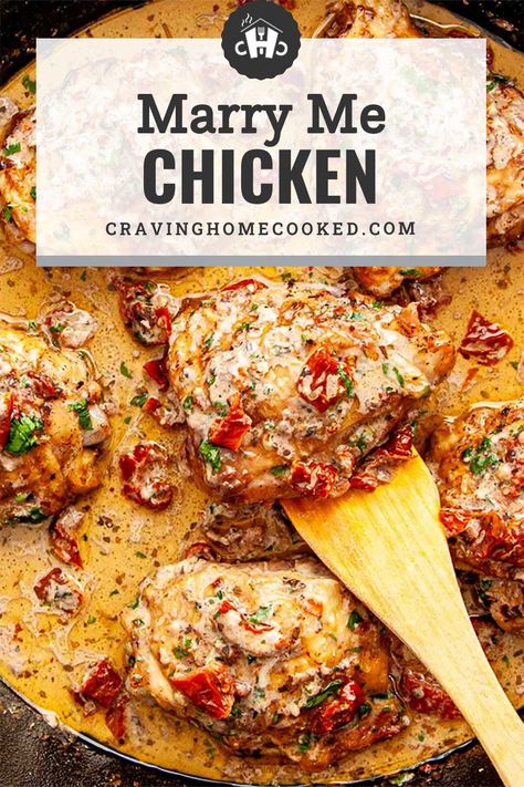 Marry Me Chicken Thighs, Onepan Recipe, November Dinners, Creamy Chicken Dish, Sundried Tomato Chicken, Marry Me Chicken Recipe, Best Healthy Dinner Recipes, Marry Me Chicken, Romantic Meals