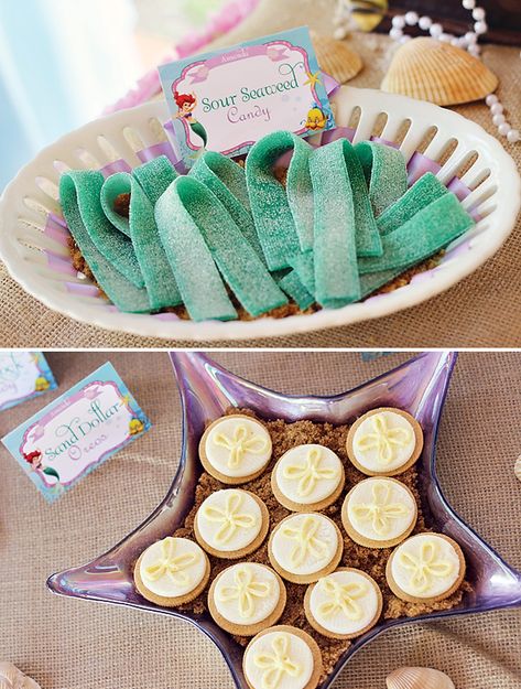 Mermaid Snacks, Mermaid Babyshower, Shop Keeper, Little Mermaid Party, Ariel Birthday Party, The Little Mermaid Party, Emma Ross, Bubble Guppies Party, Ariel Birthday