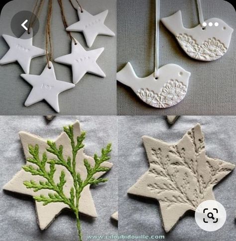 Clay Decorations, Clay Christmas Decorations, Noel Diy, Clay Crafts Air Dry, Christmas Clay, Xmas Diy, Clay Ornaments, Christmas Ornament Crafts, Xmas Ornaments