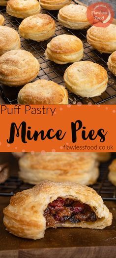 Sweet Puff Pastry Recipes, Homemade Mince Pies, Sweet Puff Pastry, Quick And Easy Sweet Treats, Mince Pie Recipe, Mince Pies Christmas, British Christmas, Easy Puff Pastry, Mince Pie