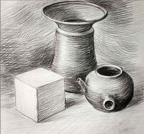 #Sketsa #Gambar #3 #Dimensi #Mudah Candle Holders, Vase, Drawings, Quick Saves