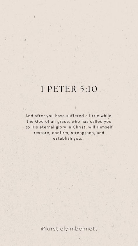 1 Peter 5 10, Peter 5 10, Gods Plan Quotes, Motivational Bible Verses, Comforting Bible Verses, Powerful Bible Verses, Ayat Alkitab, Christian Bible Quotes, Inspirational Bible Quotes