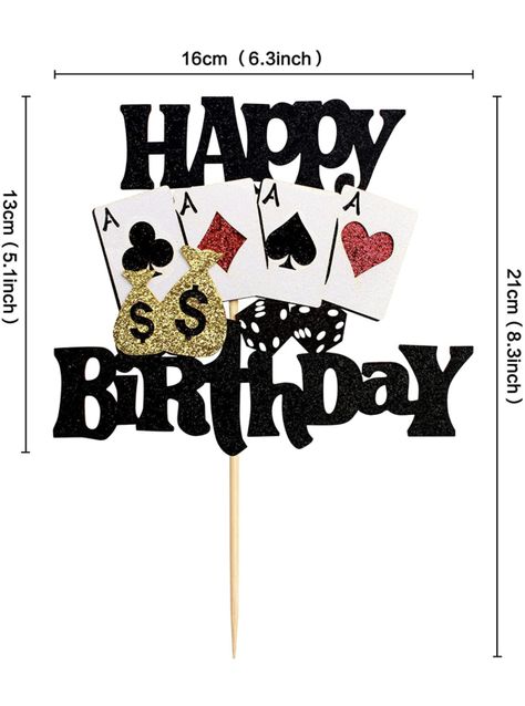 Tanduay Cake Design, Poker Cake Topper Printable, Deck Of Cards Cake, Toker Poker, Cards Theme Cake, Poker Theme Cake, Poker Cake, Casino Birthday Party, Casino Birthday