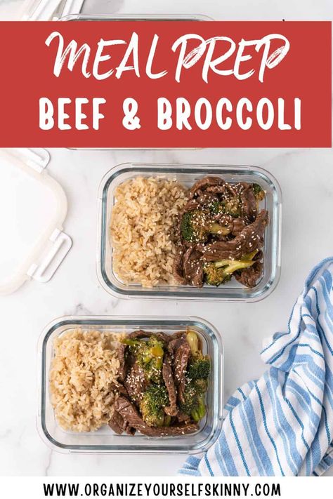 Healthy Beef and Broccoli Recipe Beef And Broccoli Meal Prep, Broccoli Meal Prep, Broccoli Meal, Healthy Beef And Broccoli, Beef Broccoli Stir Fry, Beef And Broccoli Recipe, Easy Beef And Broccoli, Healthy Beef, Beef And Broccoli