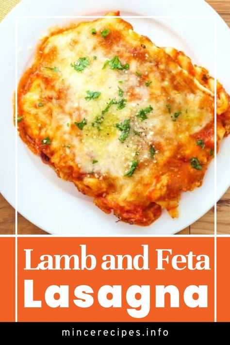 This lamb and feta lasagna recipe is unique because I mixed ground beef on it. The Feta cheese and fresh rosemary added a strong warm flavor. Seriously, if you say you don’t like lamb…you haven’t had a good lamb. Plus, this Lamb and Feta Lasagna recipe calls for the ground lamb, which is not as expensive as a lamb shank etc. and is not as earthy. It has a very mild lamb taste and is a great gateway into other lamb meats. Ground Lamb Lasagna, Lamb Lasagna, Minced Lamb Recipes Ground Meat, Lamb Lasagna Recipe, Lamb Mince Recipes, Gyro Meat Recipe, Ground Lamb Recipes, Lasagna Recipe With Ricotta, Lamb Stew Recipes