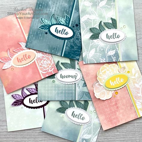 Hello, Irresistible Double-sided Designer Paper Cards - Stamp Your Art Out! Hello Irresistible, Designer Paper Cards, Paper Crafts Card, Designer Paper, March 1st, Stamping Up Cards, Fun Fold Cards, Easy Paper Crafts, Handmade Birthday Cards