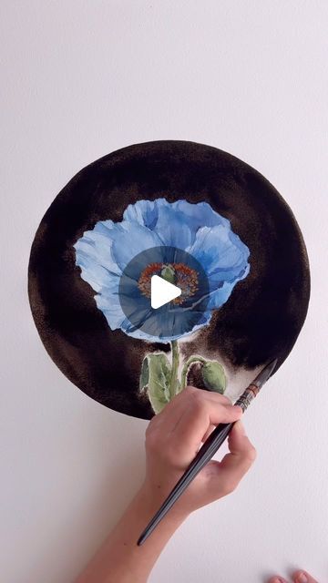 Polina Bright on Instagram: "Himalayan blue poppy 
#watercolor #watercolorpainting #painting #art #aquarelle" Himalayan Blue Poppy, Polina Bright, Garden Paintings, Poppy Watercolor, To Paint, Watercolor Flowers Tutorial, Diy Watercolor Painting, Blue Poppy, Garden Painting