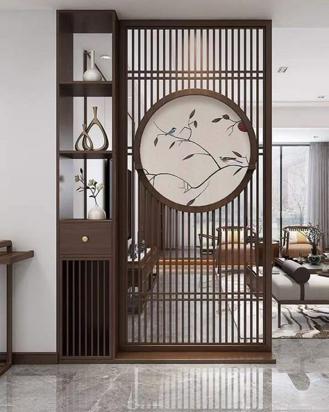 Wall Partition Design, Wooden Partitions, Living Room Divider, House Interior Design Styles, Interior Design Your Home, Divider Design, Hanging Stars, Hall Interior Design, Hall Interior