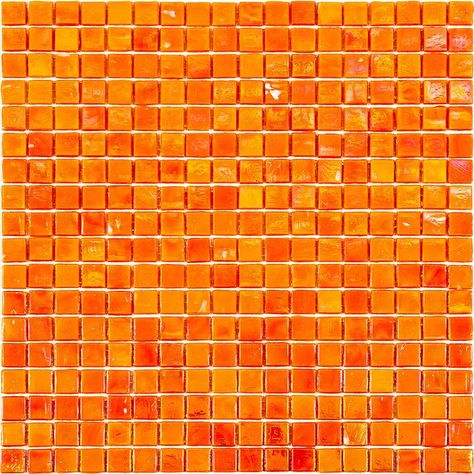 Pearlescent Orange Cream Squares Glass Pool Tile Sample Square Tile Bathroom, Juice Bar Interior, Paper Face, Glass Pool Tile, Orange Tiles, Beautiful Home Gardens, Orange Bathrooms, Cafe Concept, Tiles For Bathroom