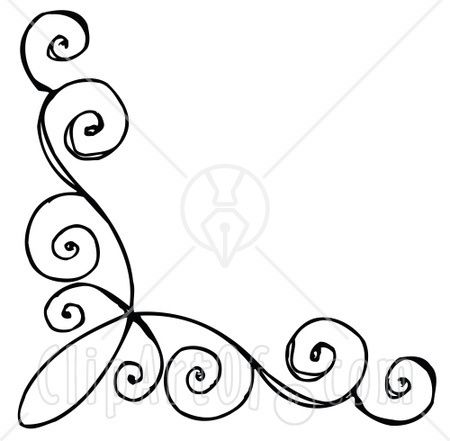 Swirl Corner Designs Border, Swirl Drawing, Swirl Border Design, Doodle Swirls, Corner Doodles, Swirl Embroidery Design, Drawing Scrolls Swirls, Calligraphy Swirls, Swirl Design Pattern