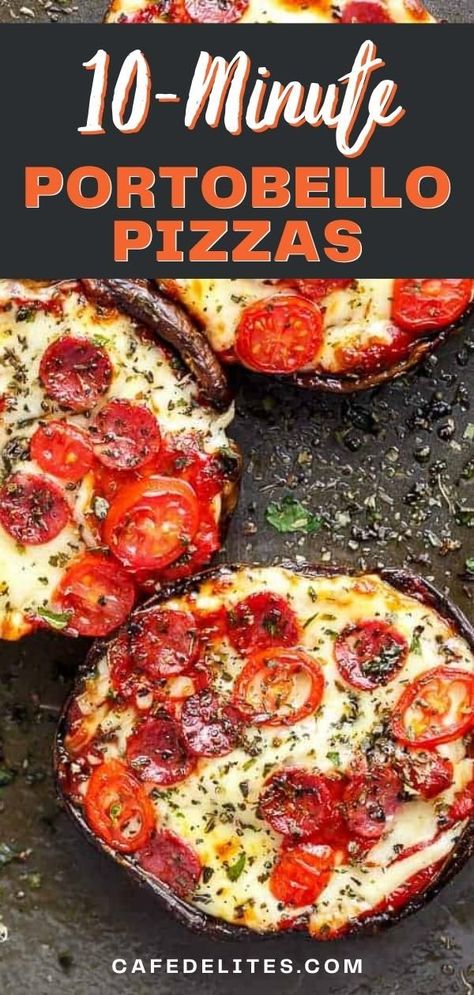 Portobello Mushroom Egg Recipes, Pizza Mushroom Caps Portobello, Mushroom Cap Pizza Portobello, Keto Portabella Mushroom Pizza, Portobello Mushroom Pizza Recipes, Pizza Portabella Mushrooms, Italian Portabella Mushroom Recipes, What To Make With Portabella Mushrooms, Portables Mushroom Pizza