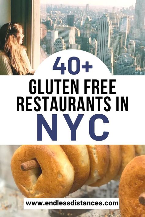 New York City is a gluten free mecca. This is your guide to the gluten free restaurants NYC scene, including 100% gluten free restaurants and more. Gluten Free Nyc, Restaurants Nyc, New York Restaurants, Stores In New York, Nyc Attractions, Gluten Free Guide, Gluten Free Travel, Gluten Free Restaurants, Gluten Free Bakery