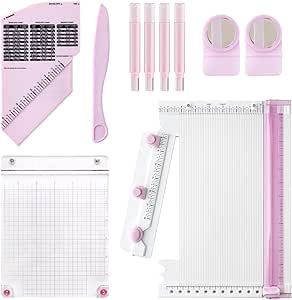 We R Memory Keepers, All In One Scrapbooking Tool, Lilac, Includes Trimmer, Scoring, Bone Folder, Banner Maker, Tag Maker, Enveloper Maker, Scoring Board, Tab Maker, Corner Rounder, Hole Punch Lilac Design, Envelope Maker, Banner Maker, Scoring Board, Scrapbooking Tools, Scoring Tool, Small Space Storage, Bone Folder, We R Memory Keepers