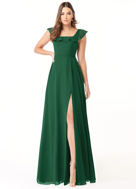 Peacock Bridesmaid Dresses, Ink Blue Bridesmaid Dresses, Dark Green Bridesmaid Dress, Green Formal Dresses, Stretch Satin Dress, Azazie Dresses, Azazie Bridesmaid Dresses, Long Bridesmaid Dress, Stretch Satin