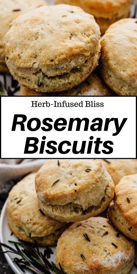 Rosemary Honey Biscuits, Rosemary Biscuits Recipe, Rosemary Dessert, Recipes With Rosemary, Cajun Thanksgiving, Herb Products, Rosemary Scones, Herb Biscuits, Rosemary Biscuits