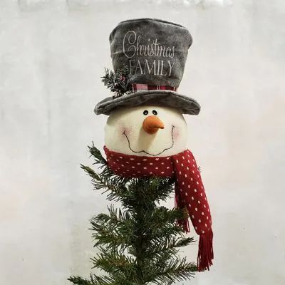 SHOP SMALL SATURDAY | Shop Sales Events Antique Farmhouse Snowman Christmas Tree Topper, Snowman Tree Topper, Hat Tree, Frosty Snowman, Snowman Hat, Shop Small Saturday, Snowman Tree, Gift Drawing, Snowman Christmas Tree