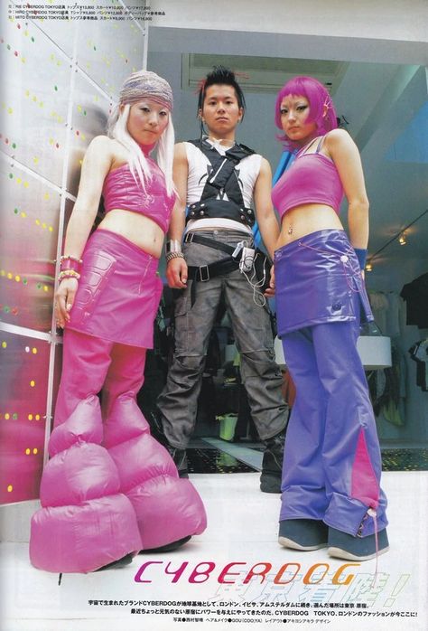 Tokyo Clothing, Y2k Aesthetic Institute, Mode Harajuku, Outfits 90s, Cyberpunk Fashion, Futuristic Fashion, Japanese Street Fashion, J Fashion, Harajuku Fashion