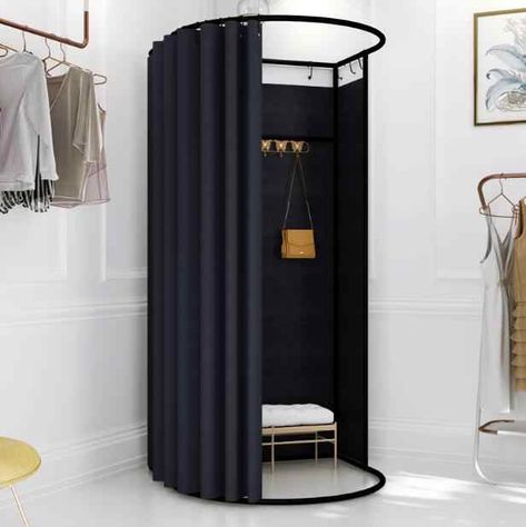 Shopping mall temporary mobile fitting room clothing store landing portable foldable simple dressing room display rack door curt| | - AliExpress Room Privacy Screen, Store Dressing Room, Saree Display, Store Fitting Room, Portable Dressing Room, Clothing Store Displays, Simple Dressing, Clothing Displays, Closet Layout