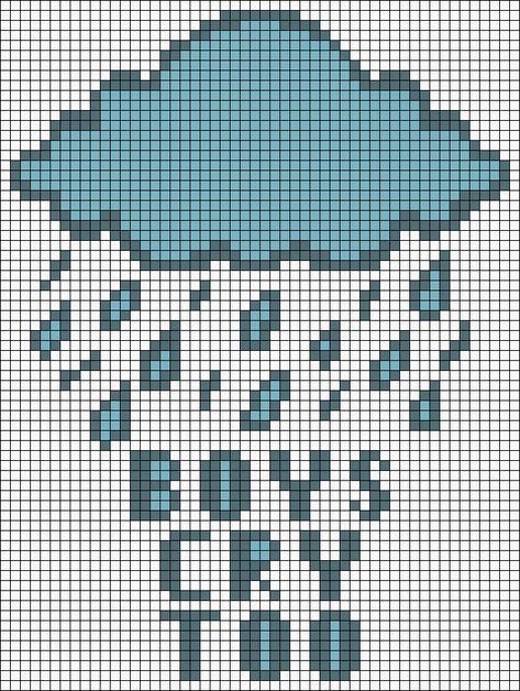 Cloud Crochet, Crochet Cloud, Rain Cloud, Rain Clouds, Crochet Tapestry, Alpha Pattern, Tapestry Crochet, Alpha Patterns, Friendship Bracelet Patterns