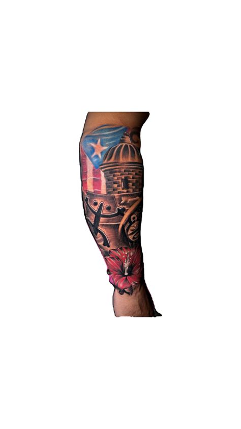 Puerto Rico Tattoo, Taino Tattoos, Tattoo Ideas Males, Cool Half Sleeve Tattoos, Feminine Tattoo Sleeves, Birthday Tattoo, Pretty Hand Tattoos, Forearm Sleeve Tattoos, Half Sleeve Tattoos For Guys