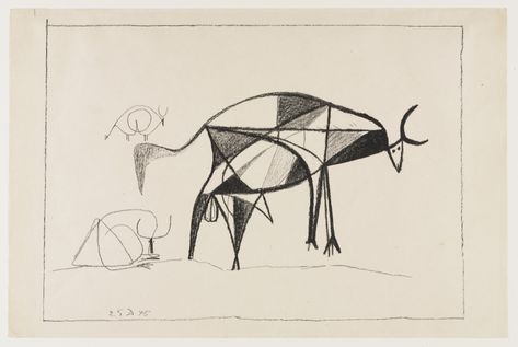 Pablo Picasso. Bull in Profile (Taureau de profil). 1945 | MoMA Picasso Bull, New York Drawings, No Comparison, Film Studies, Drawing Prints, Film Stills, Art Google, Pablo Picasso, Culture Art