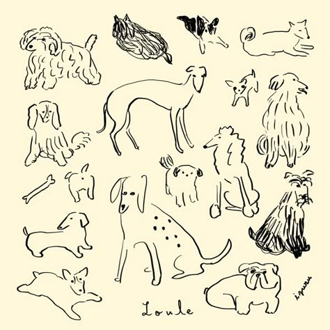 Doodle Of Dog, Cat Dog Doodle, Stylized Dog Drawing, Labrador Illustration Cartoon, Simple Dog Illustration, Abstract Dog Tattoo, Dog Sketch Cartoon, Dog Illustration Simple, Simple Dog Drawing