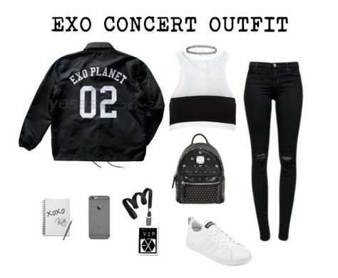 Exo Concert Outfit, K Pop Inspired Outfits, Pop Inspired Outfits, Exo Inspired Outfits, Exo Fashion, Exo Concert, Bts Inspired Outfits, Kpop Style, Virtual Closet