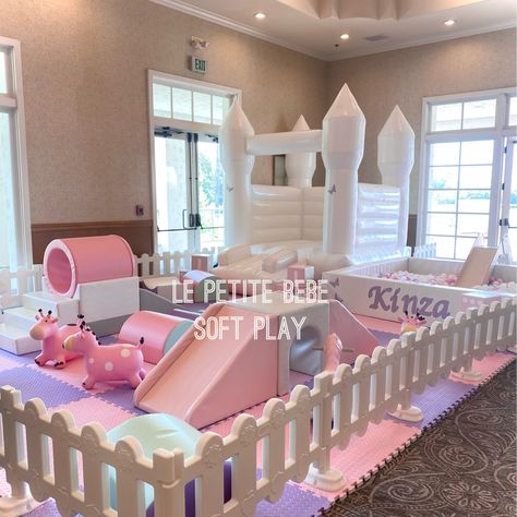 White Soft Play, Soft Play Area, Kids Indoor Playground, Inland Empire, Soft Play, Indoor Playground, Home Party, Play Area, Pink And White