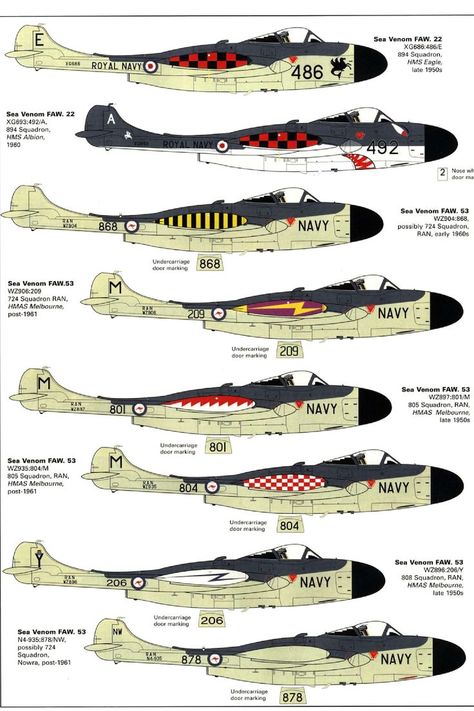 De Havilland Vampire, Australian Navy, British Royal Navy, Royal Australian Navy, Experimental Aircraft, Jet Fighter, Navy Aircraft, Military Jets, The United States Of America