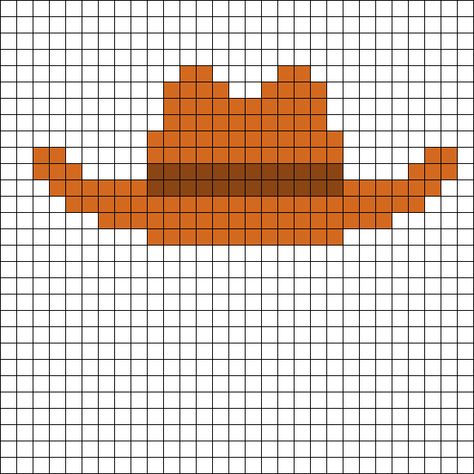 Crochet Cowboy Hats, Bobble Crochet, Tiny Cross Stitch, Kandi Patterns, Mini Cross Stitch, Bobble Stitch, Bead Pattern, Bead Loom Patterns, Perler Patterns