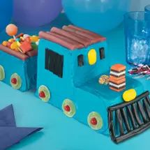 Train Birthday Cake Recipe | Chelsea Sugar Train Birthday Party Cake, Train Cupcakes, Rodjendanske Torte, Train Birthday Cake, Train Birthday Party, Unique Birthday Cakes, Train Cake, Trains Birthday Party, Birthday Cakes For Men