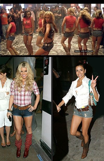 Jessica Simpson Daisy Duke Outfit, Jessica Simpson Daisy Duke, Western Style Clothing, Jessica Simpson Hair, Boots Are Made For Walking, Hats Western, Batman Film, Cowgirl Baby, Daisy Duke