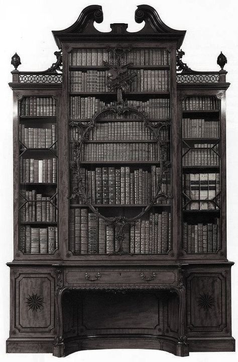 Gothic Bookshelves, Gothic Study, Gothic Library, Vampire House, Aesthetic Bookshelf, Victorian Library, Castle House Design, Gothic Decor Bedroom, Black Houses