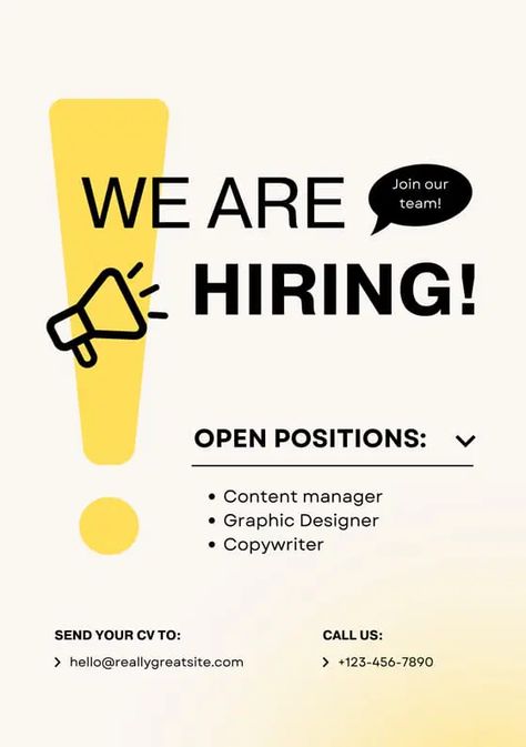 Job Poster Design Ideas, We Are Hiring Poster Template, Job Vacancy Poster Design, We Are Hiring Creative Poster Design, Hiring Poster Design Ideas, We Are Hiring Creative Ads, Job Poster Design, Hiring Creative Ads, Vacancy Poster Design