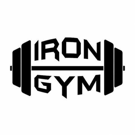 Iron gym fitness logo | Premium Vector #Freepik #vector #powerlifting #center-logo #iron-logo #business-logo Iron Gym, Gym Logo, Center Logo, Fitness Logo, Logo Business, Video New, Powerlifting, Fitness Center, Gym Fitness