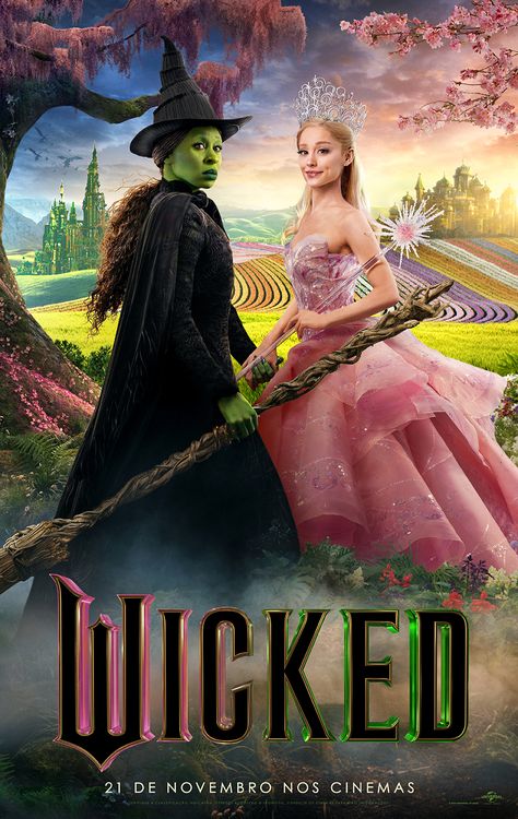 🌿 "Wicked" está de volta, agora nas telonas! Confira o trailer dublado e marque na agenda a estreia em 21 de novembro! 🧙♀ #Glinda #Elphaba

Acesse DistrictMidia.com.br Wicked Dolls, Cregan Stark, The Witches Of Oz, Ariana Grande Poster, Wicked Movie, Elphaba And Glinda, Glinda The Good, Wicked Musical, Jesus Drawings