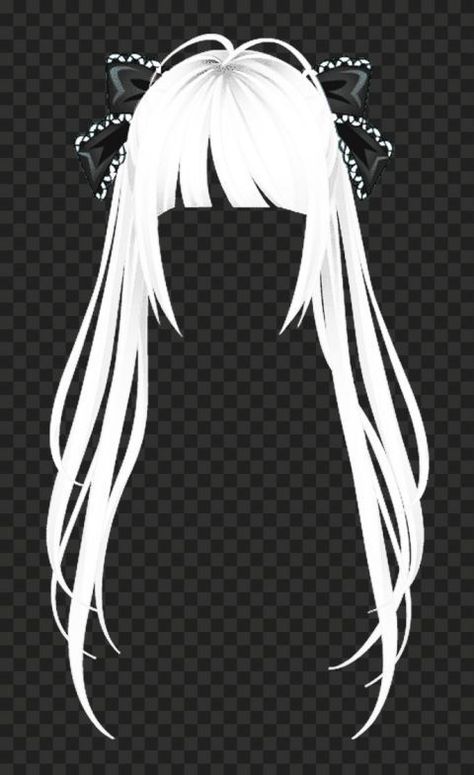 Girl Hair Png, Hair Roblox Girl, Black Anime Hair, Long Anime Hair, Hair Template, Long Hair Drawing, Drawing Anime Bodies, Anime Long Hair, Original Background