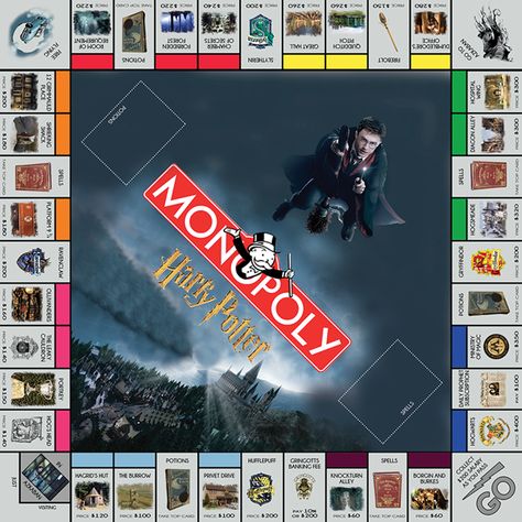 Another awesome fan made Harry Potter monopoly game. Harry Potter Vs Twilight, Harry Potter Monopoly, Citate Harry Potter, Monopoly Board Game, Glume Harry Potter, Harry Potter Games, Monopoly Board, Anniversaire Harry Potter, Monopoly Game