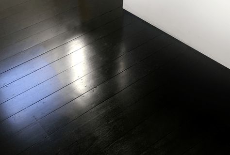 Stained Black Jarrah Floorboards - New Age Timber Floors Jarrah Floorboards, Black Floorboards, Dark Timber Floors, Bedroom Wooden Floor, Black Wood Floors, Dark Wooden Floor, Formal Lounge, Timber Floors, Black Floor