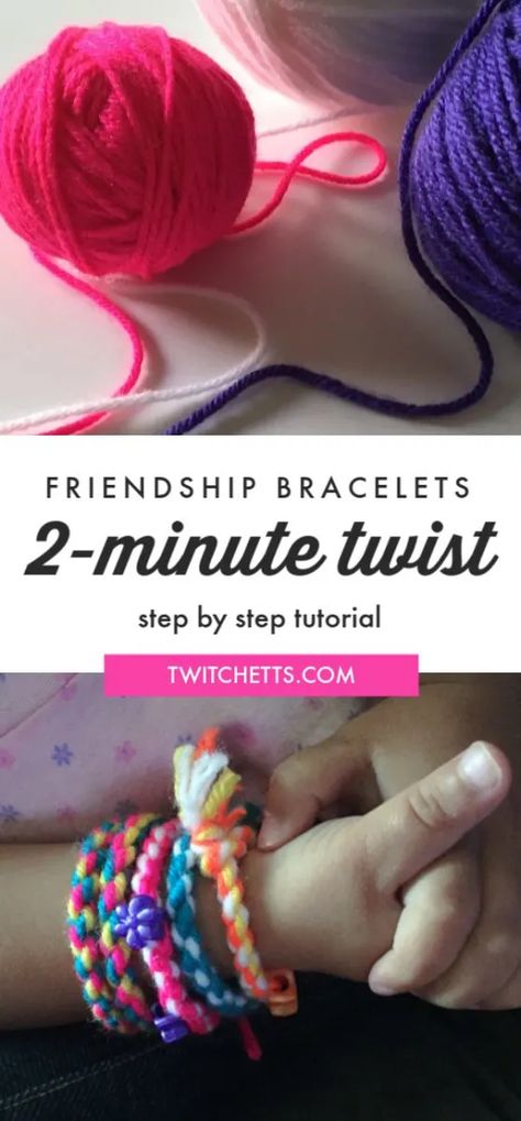 End Of Year Friendship Bracelet Poem, Pre K Friendship Bracelets, Friendship Activities For School Age, Friendship Bracelets Kindergarten, Yarn Crafts Bracelets, Twisted Friendship Bracelet, Easy Friendship Bracelets With Beads, Crafts To Do While Camping, Class Friendship Bracelets