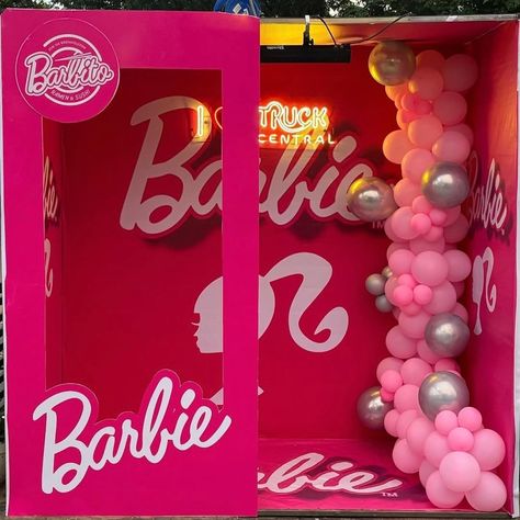 Barbie themed Photo Booth Set design @dezaiyaevents Contact us today for all kinds of event Dm or call 07035379273 #creative #decor #event #abujaevents #abujadecorator #weddings #backdrop #setdesign #photobooth #setdesign #creative Barbie Photobooth, Barbie Box, Decor Event, Creative Decor, Set Design, Photo Booth, Weddings, Quick Saves, Design