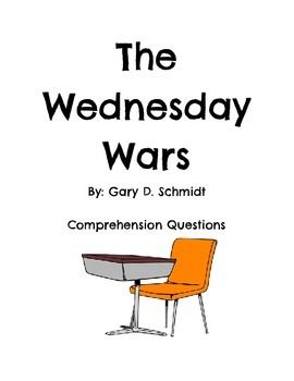 The Wednesday Wars comprehension questions and answers. Middle school English The Wednesday Wars, The Wednesday, Ela Classroom, Reading Rainbow, Middle School English, Middle School Classroom, School English, Comprehension Questions, Questions And Answers