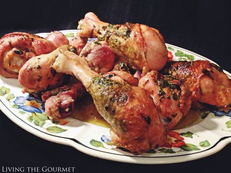 Living the Gourmet: Stuffed Chicken Legs Traditional Stuffing Recipe, Chicken Drumsticks Recipe, Easy Gravy Recipe, Drumsticks Recipe, Homemade Stuffing, Herb Stuffing, Stuffing Casserole, Seafood Paella, Chicken Drumstick Recipes