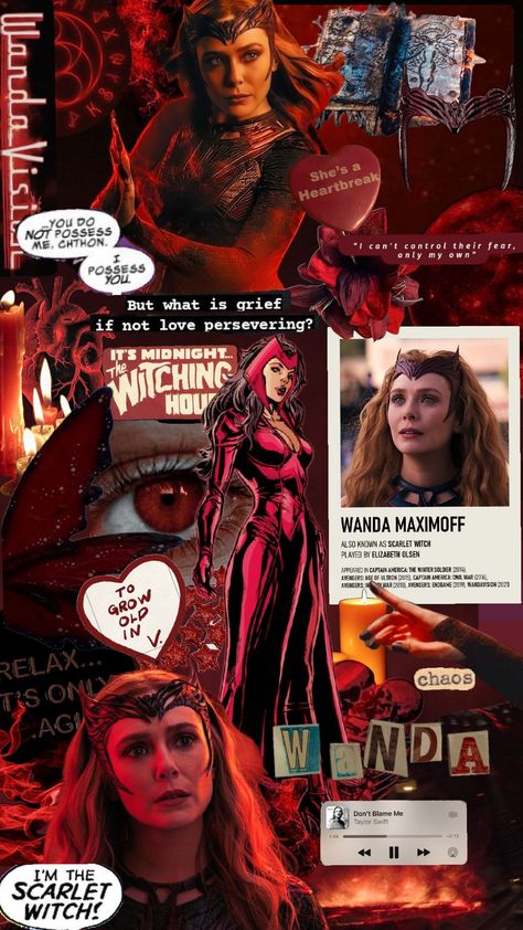 Wanda Fanart, What If Season 2, Don't Blame Me Taylor Swift, Witch Wallpaper, Wanda Vision, Scarlet Witch Marvel, Scarlett Witch, Wanda And Vision, Age Of Ultron