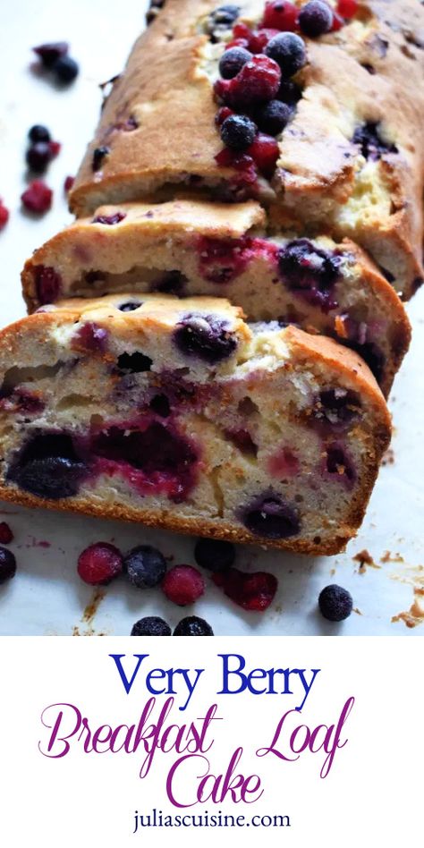 Breakfast Loaf Cake, Blackberry Loaf Cake, Blueberry Loaf Cake Recipes, Breakfast With Berries, Sweet Loaf Recipes, Fruit Bread Recipes Loaf Pan, Breakfast Loaf Recipes, Breakfast Loafs, Dessert Loaf Recipes