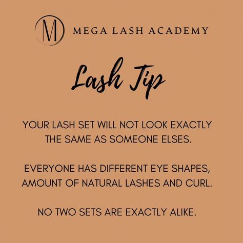 When conducting a lash consultation, it's important to manage your client's expectations effectively. Everyone's natural lashes vary in shape, curl, and density, which can influence the final outcome of the lash set. Make sure to discuss these factors with your clients to help them understand how their unique lash characteristics may affect the appearance of their lash extensions. Follow us for more tips @megalashacademy Shop our lash products ⤵️ www.megalashacademy.com #tampalashsupplies ... Lash Consultation, Lash Extension Supplies, Lash Products, Lash Business, Natural Lashes, Lash Extensions, Density, Tampa, Lashes