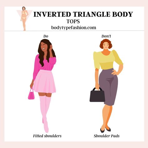 Triangle Outfit, Inverted Triangle Body Shape Fashion, Inverted Triangle Body Shape Outfits, Triangle Body Shape Fashion, Triangle Body Shape Outfits, Inverted Triangle Outfits, Body Shape Guide, Fashion Terminology, Inverted Triangle Body Shape