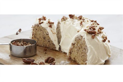 Butter Pecan Banana Cake Recipe Cream Cheese Frosting Easy, Butter Pecan Cake, Banana Cake Recipe, Pecan Cake, Duncan Hines, A Piece Of Cake, Butter Pecan, Cake Mix Recipes, Piece Of Cake