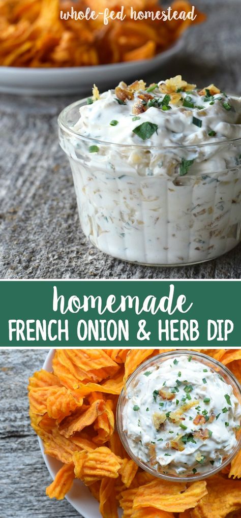 Deans French Onion Dip Recipe, Diy French Onion Dip, French Onion Dip Mix Recipes, Fresh Herb Dip, Deans French Onion Dip Chicken, Homemade French Onion Dip 12 Tomatoes, Herb Dip, Onion Dip Recipe, Gaps Recipes